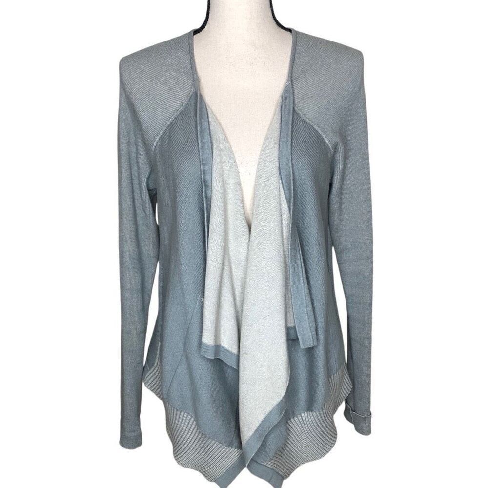 CAbi Open, Draped Front, Sage,‎ Lagenlook Sweater Size M